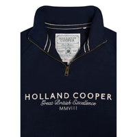Ink Navy Holland Cooper Womens Sporting Goods Zip Henley Detail