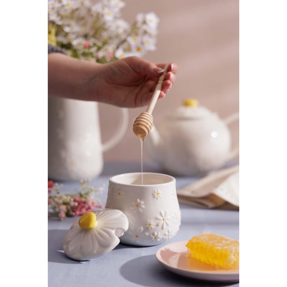 Price and Kensington Daisy Honey Pot and Drizzler