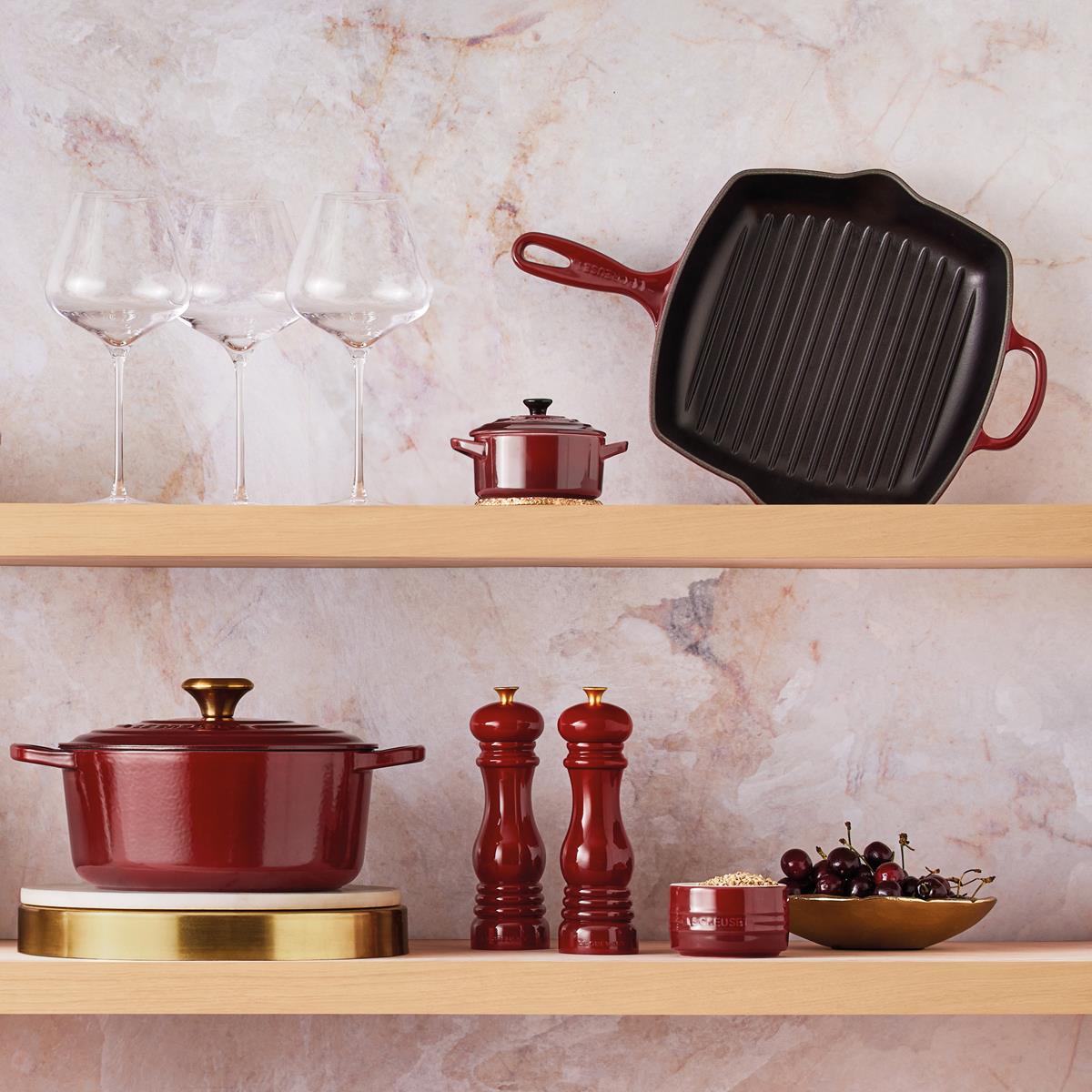 Le Creuset 26cm Cast Iron Square Grillit Rhone
