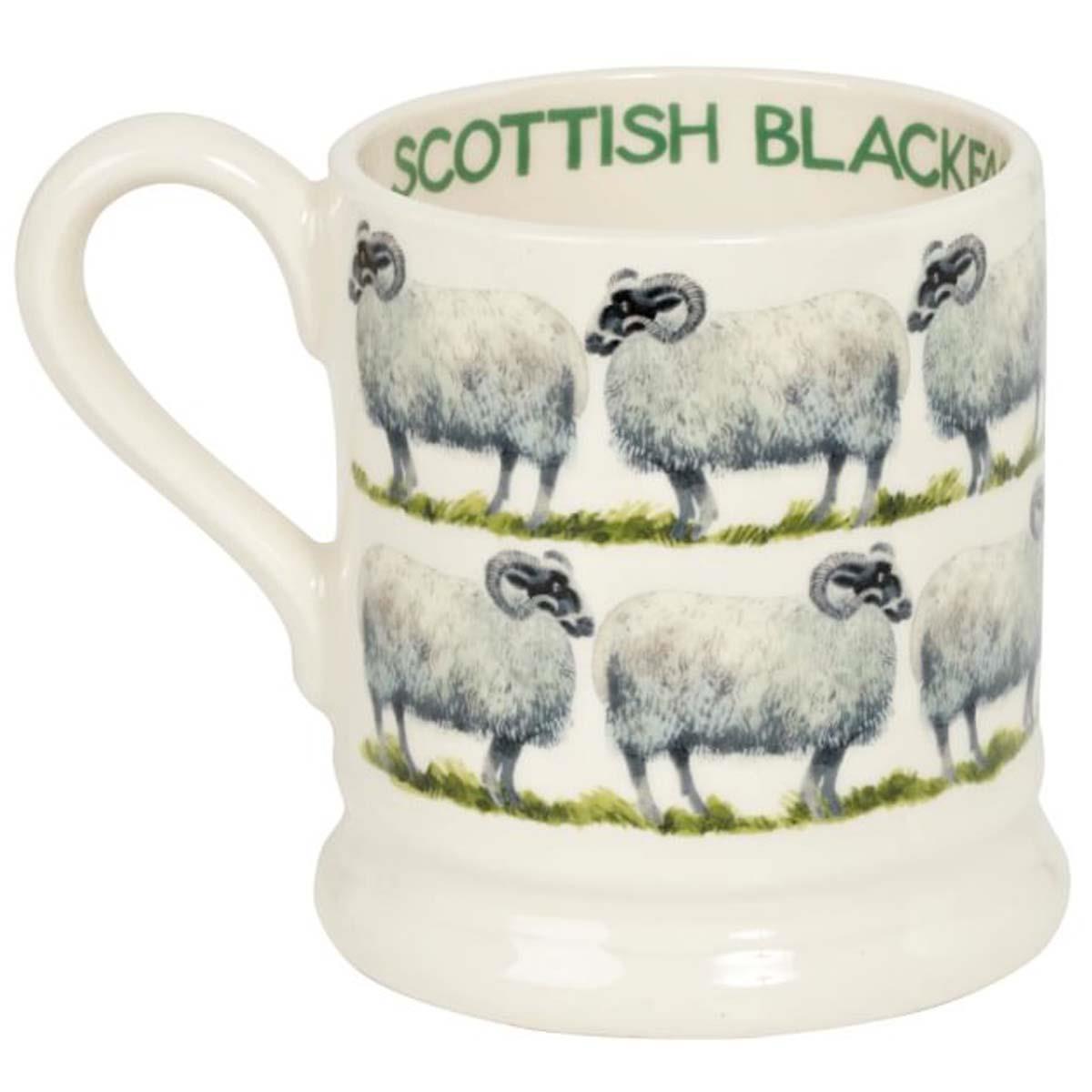 Emma Bridgewater Farmyard Animals Scottish Blackface Sheep Half Pint Mug