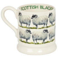Emma Bridgewater Farmyard Animals Scottish Blackface Sheep Half Pint Mug Back