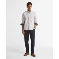 FOREST Barbour Mens Authentic Oxford Shirt FRONT ON MODEL