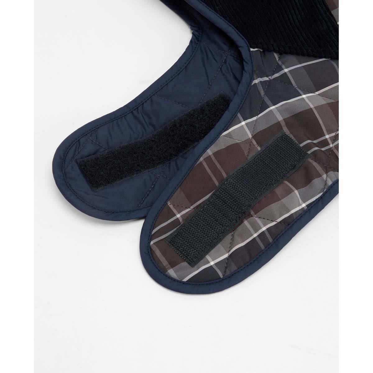 Midnight Oak Barbour Tartan Dog Coat Front