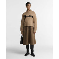 Warm Trench Barbour Womens Ivybridge Knitted Jumper ON MODEL