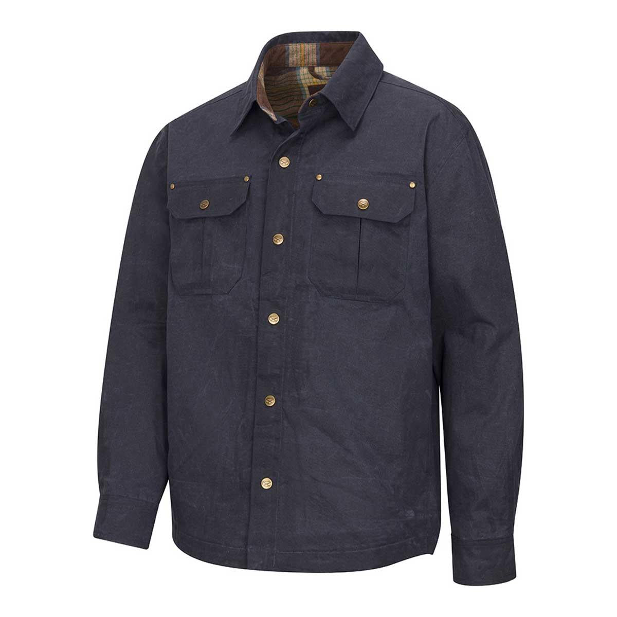 Hoggs Of Fife Huntly Mens Huntly Waxed Canvas Utility Overshirt