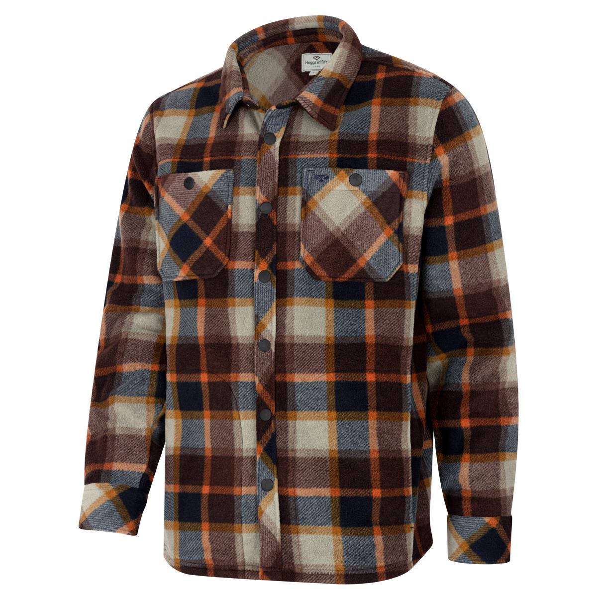 Hoggs Of Fife Brucefield Fleece Shacket Front