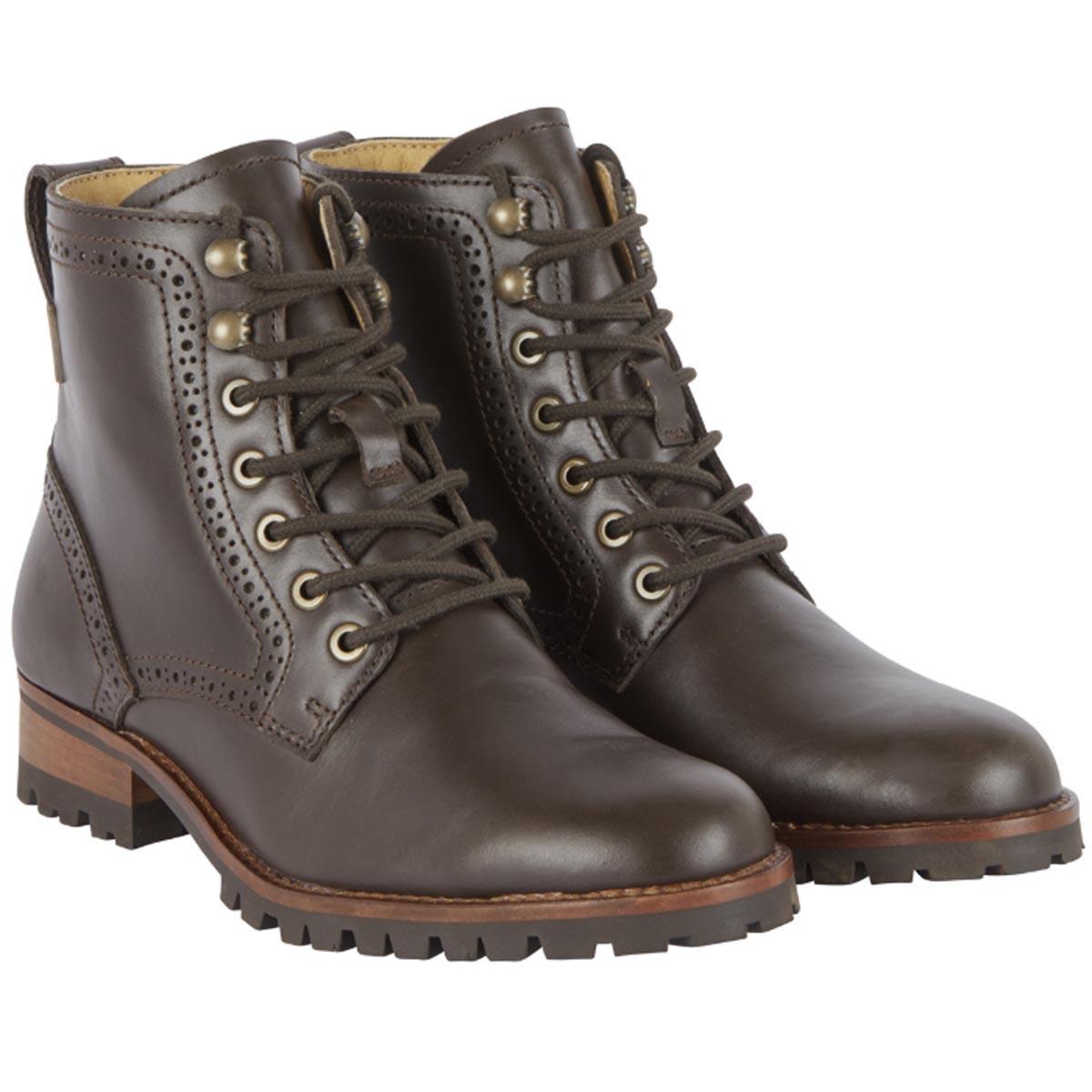 Le Chameau Womens Artemis Cuir Ankle Boot Marron Fonce