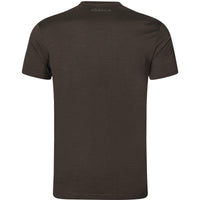 Shadow Brown Harkila Mens Base All Season S/S T-shirt Back