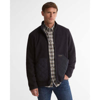 NAVY Barbour Mens Lowich Fleece Jacket FRONT