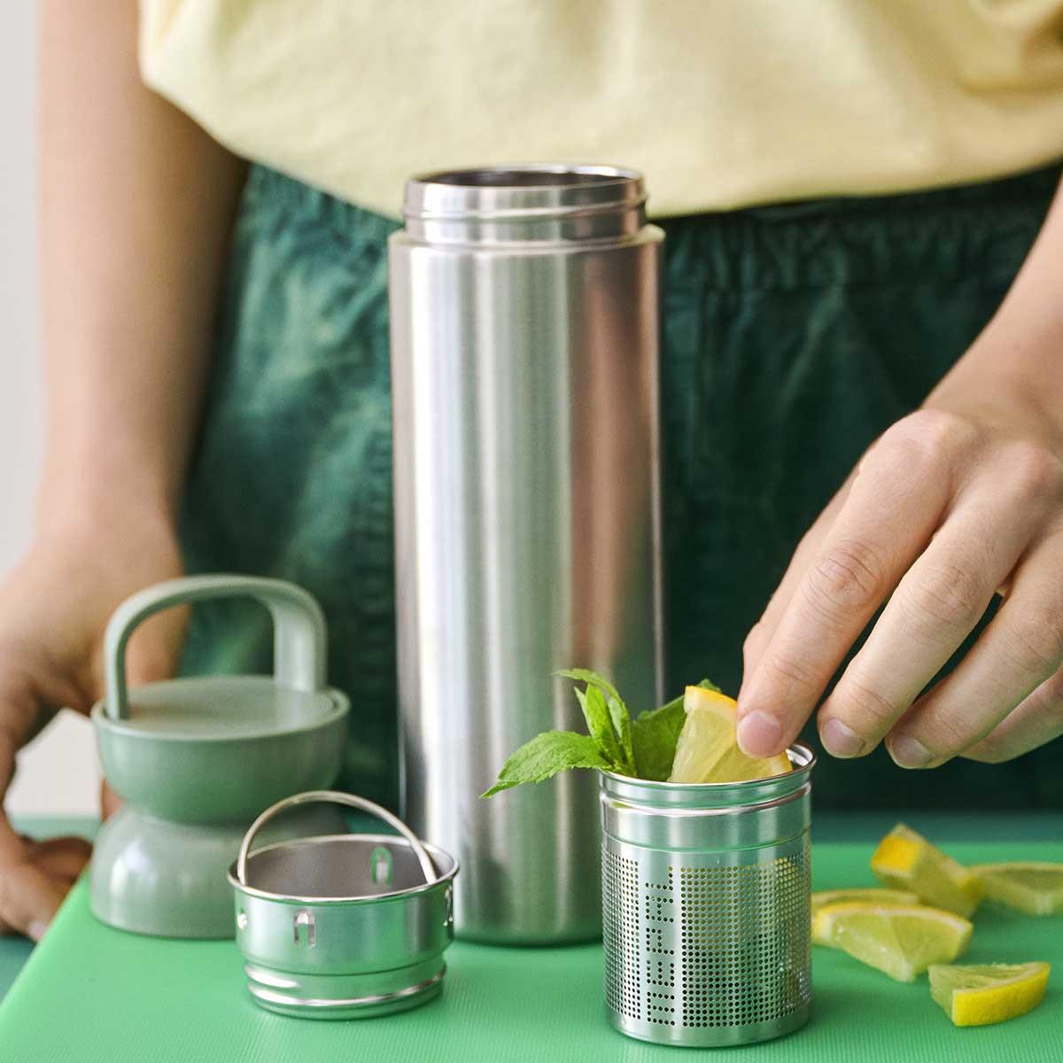 Nordic Sage Mepal Ellipse Insulated Tea Mug 500ml Tea Making