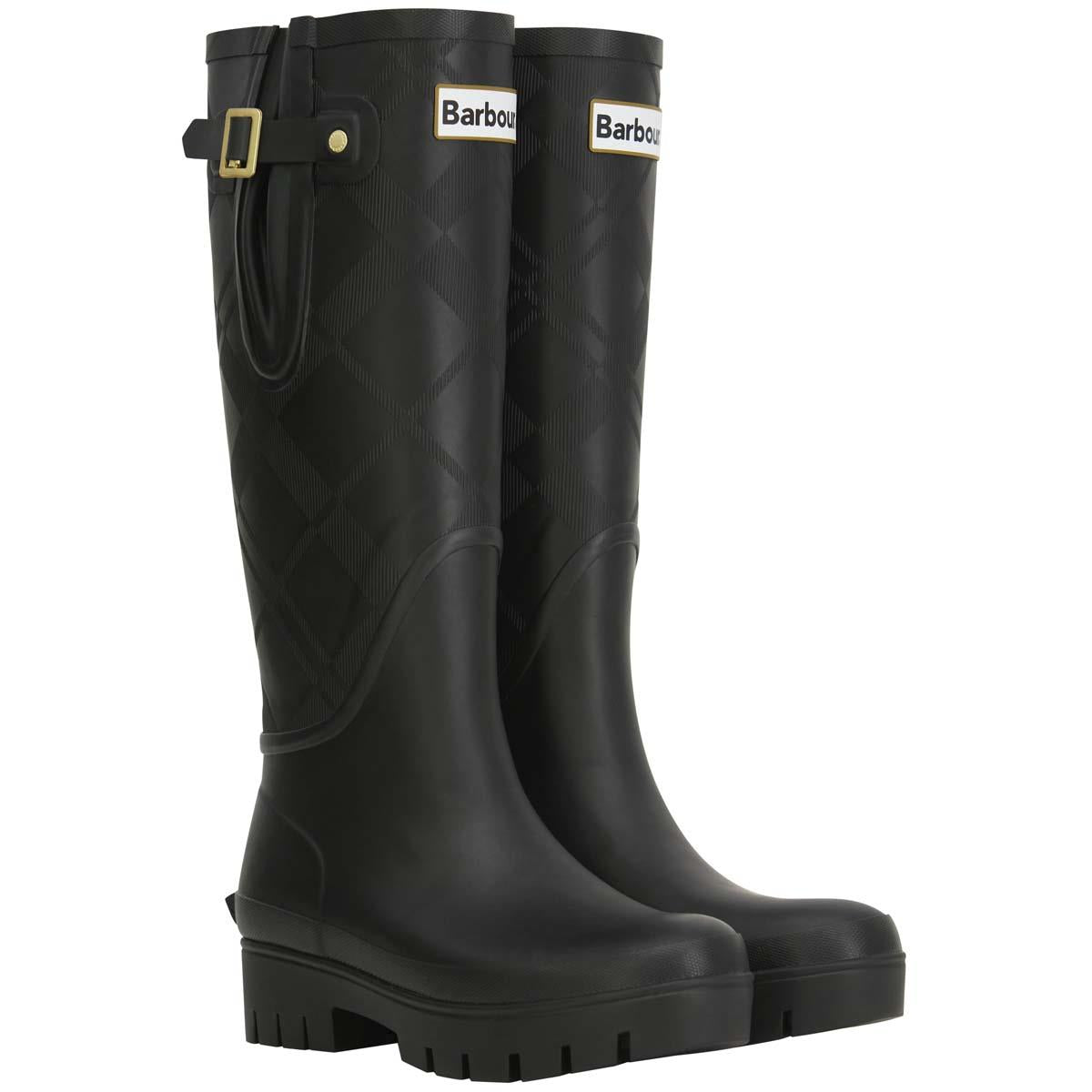 Barbour Womens Leighton Tartan Tall Welly