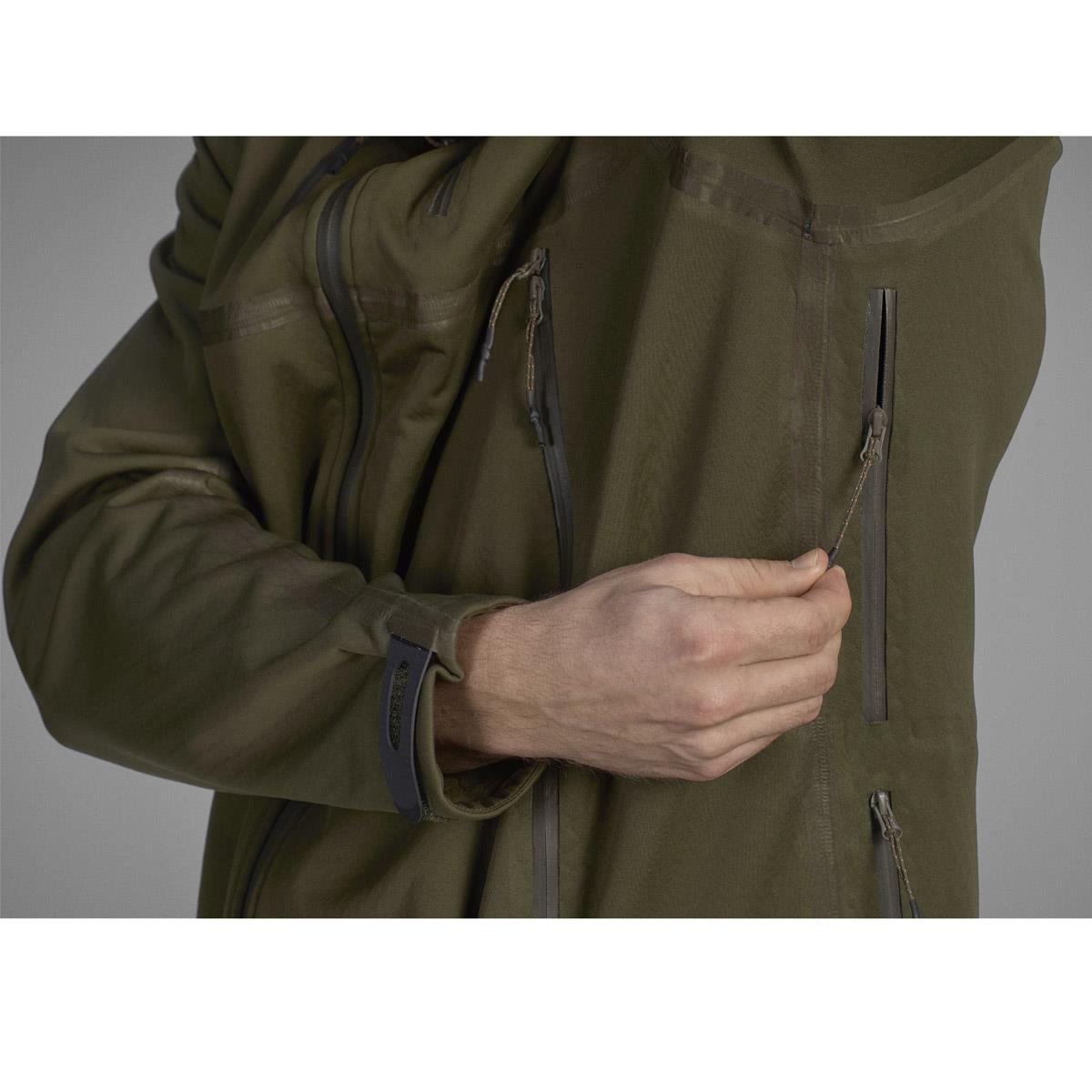 Pine Green Seeland Hawker Jacket Underarm Zip Detail