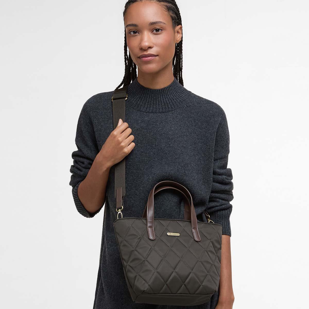 Barbour Womens Mini Quilted Tote Bag