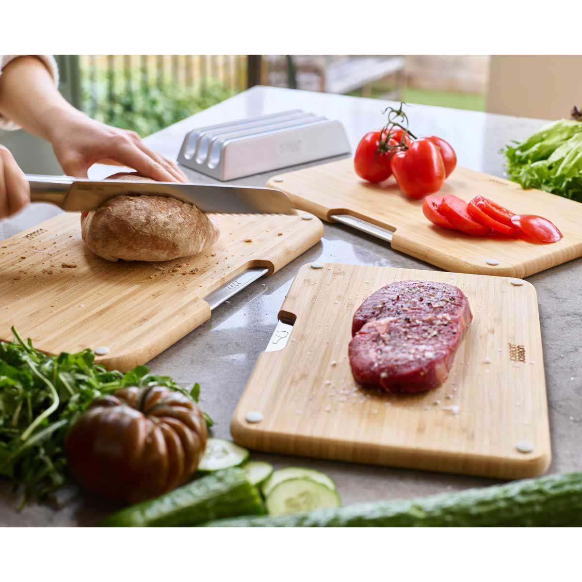 Joseph Joseph Nest Boards 3-piece Bamboo Chopping Board Set Separate Boards