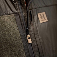 Willow Green/Shadow Brown Harkila Kalix Fleece Waistcoat Zip