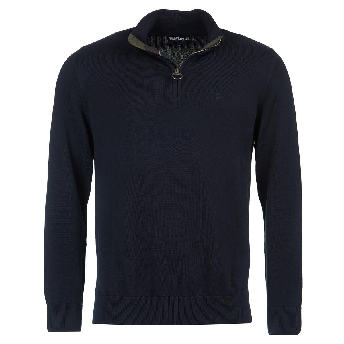 Barbour Mens Cotton Half Zip Sweater