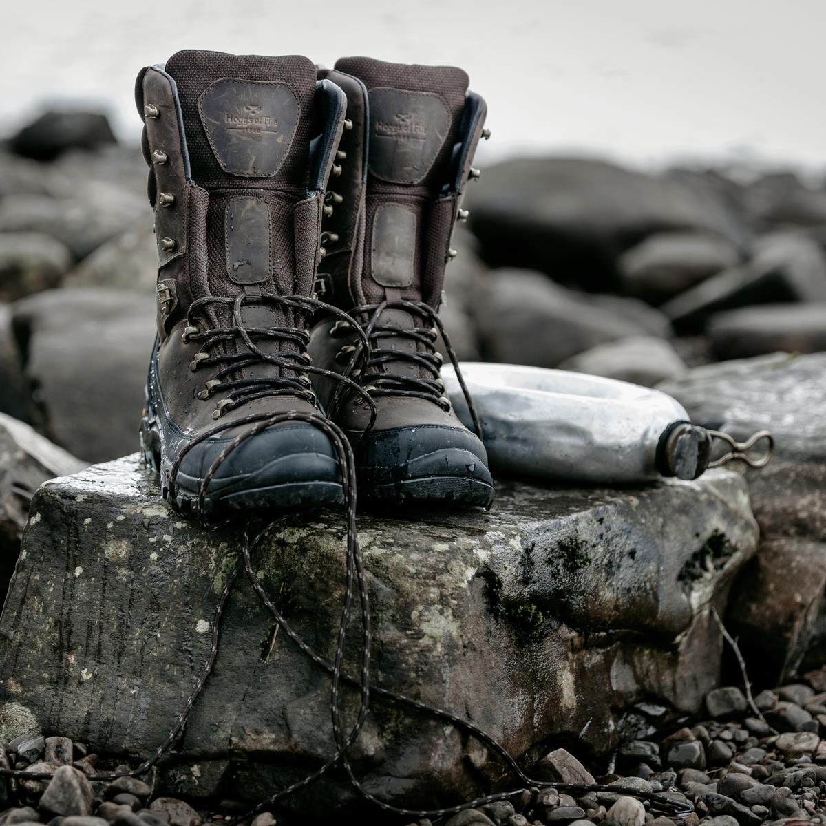 Waxy Brown Hoggs Of Fife Mens Aonach 10 Inch Waterproof Field Boots Lifestyle 2