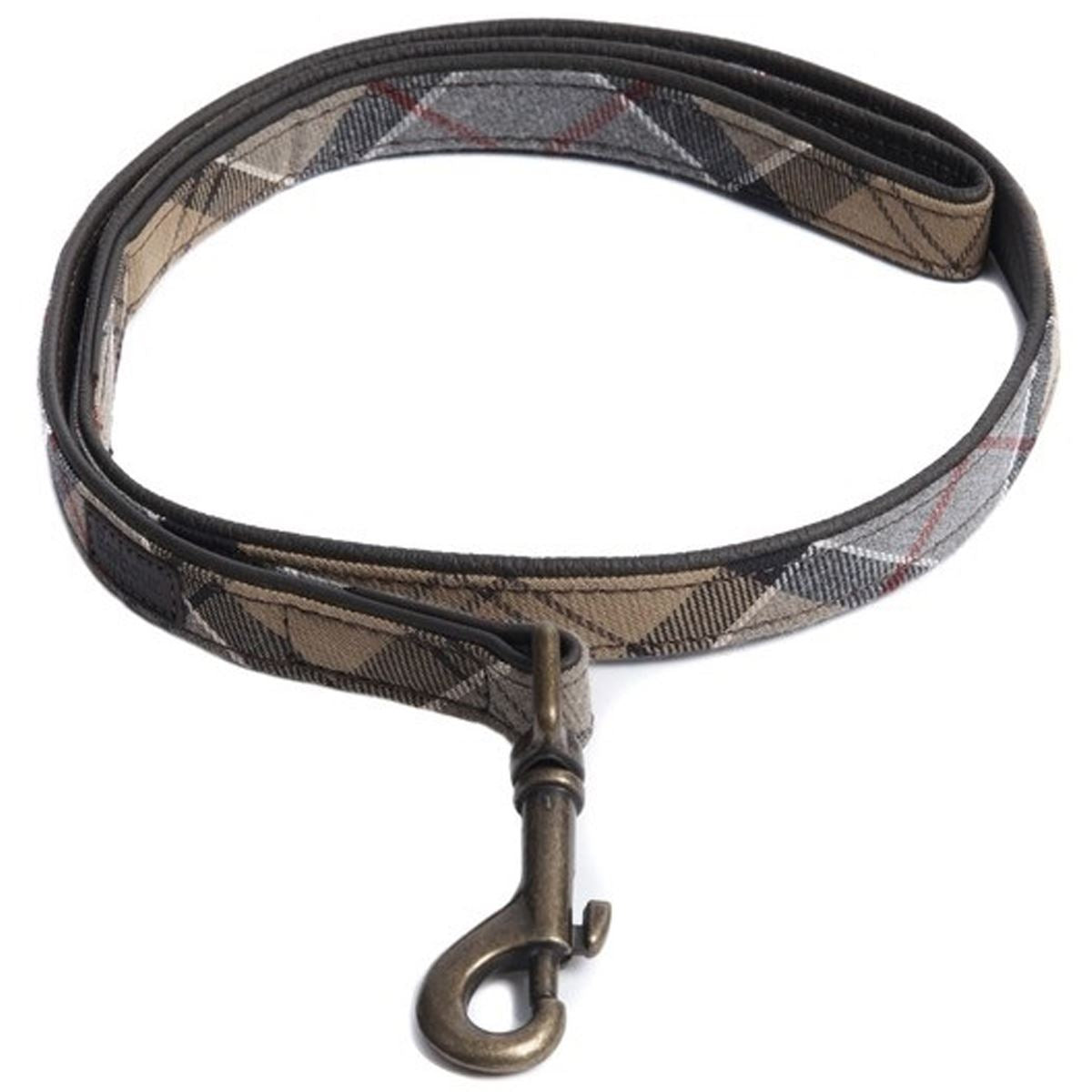 Barbour Tartan Leather Dog Lead