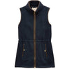 Navy Joules Womens Heritage Longline Fleece Gilet