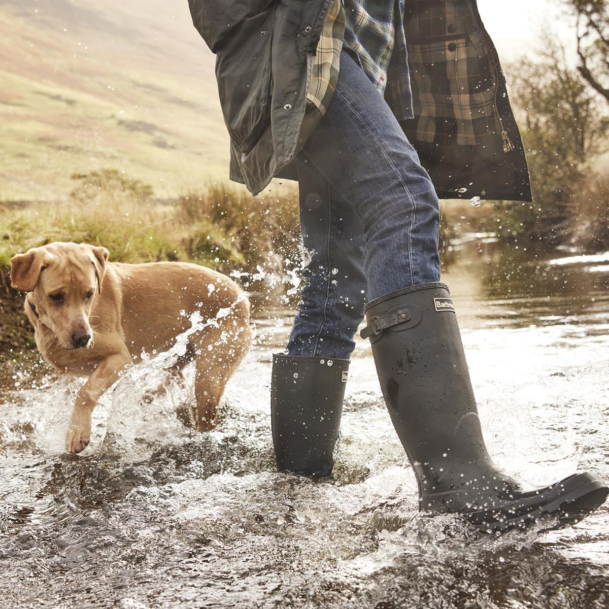 Barbour Mens Bede Wellington Boots