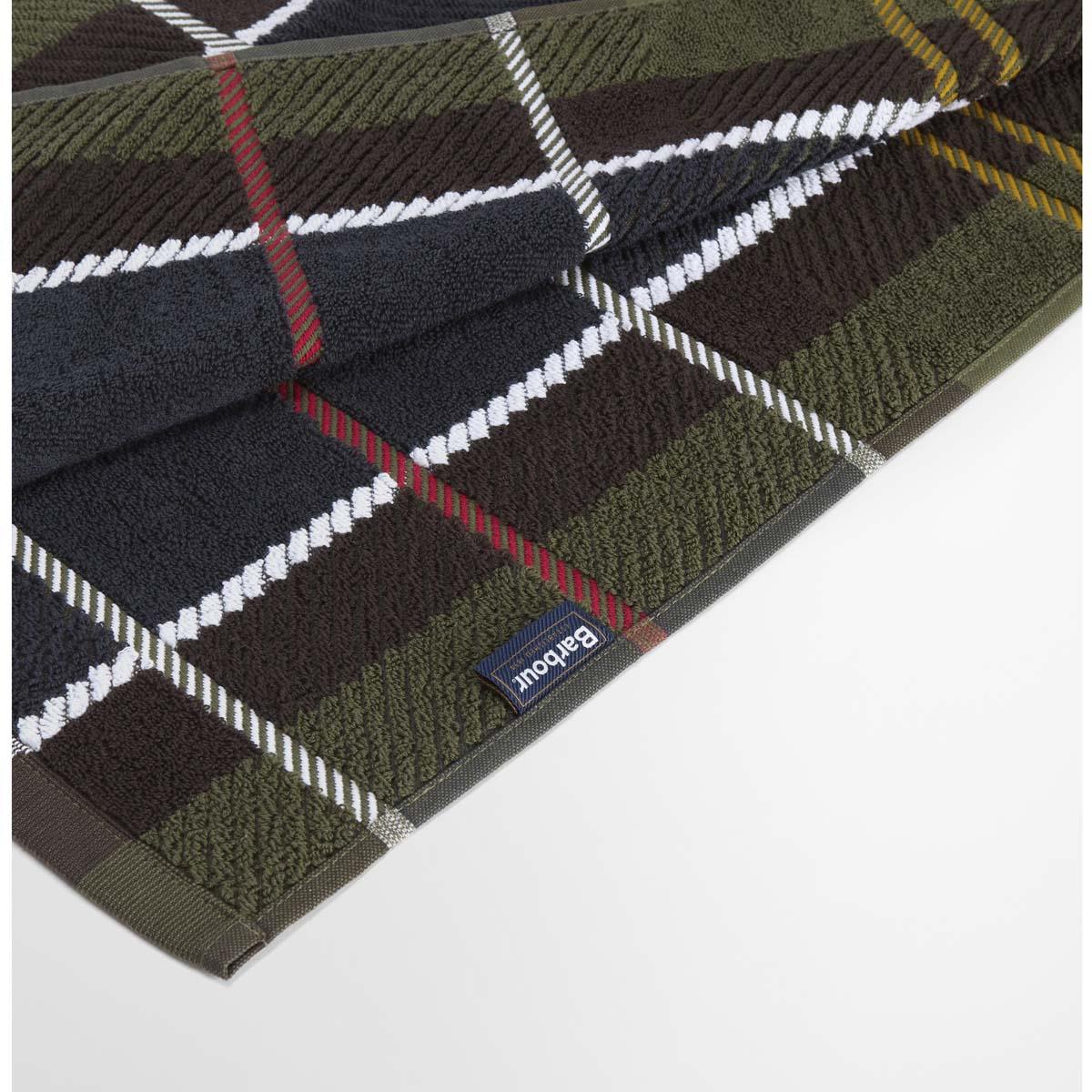 Classic Tartan Barbour Tartan Beach Towel logo