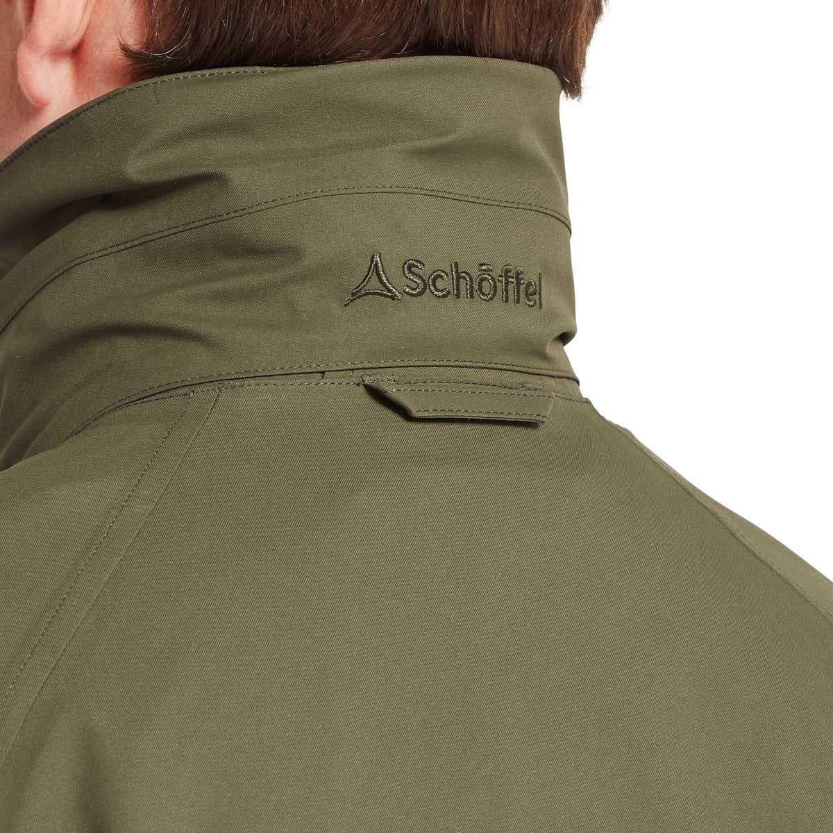 Forest Schoffel Mens Snipe Ultralight Coat Collar Detail
