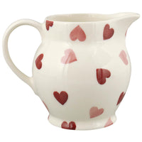 Emma Bridgewater Pink Hearts Half Pint Jug RIGHT