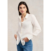 White Holland Cooper Womens Classic Shirt On Model