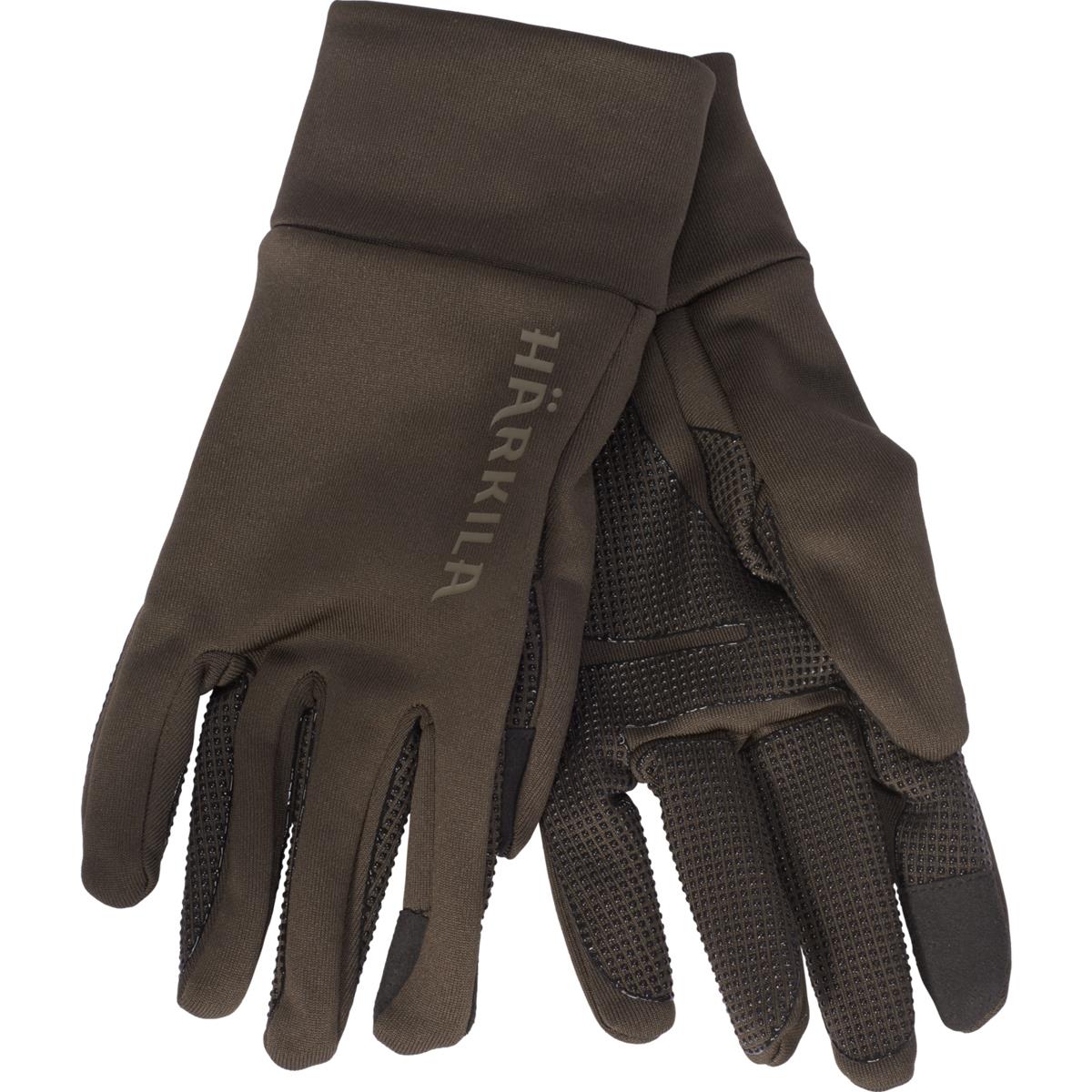 Shadow Brown Harkila Mens Power Stretch Gloves