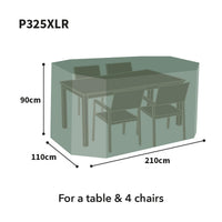 Bosmere Protector Rectangular Patio Set Cover 4 Seater P325XLR size