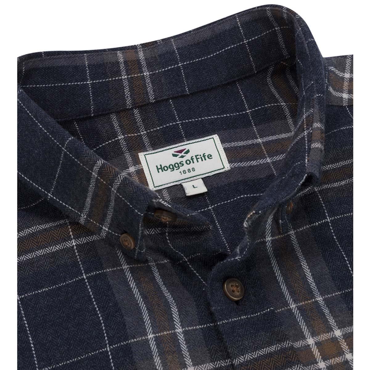 Hoggs Of Fife Mens Pitlessie Button Down Flannel Shirt