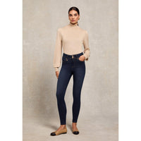 Deep Indigo Holland Cooper Womens Contour Skinny Jean On Model