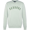 Sea Foam Barbour Mens Terra Dye Logo Crew Neck Sweatshirt