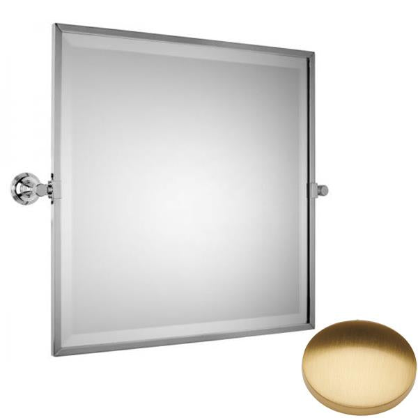 Brushed Gold Gloss Samuel Heath Style Moderne Framed Tilting Mirror L6749