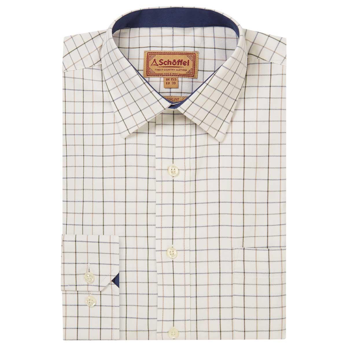 Blueberry Schoffel Mens Burnham Tattersall Shirt