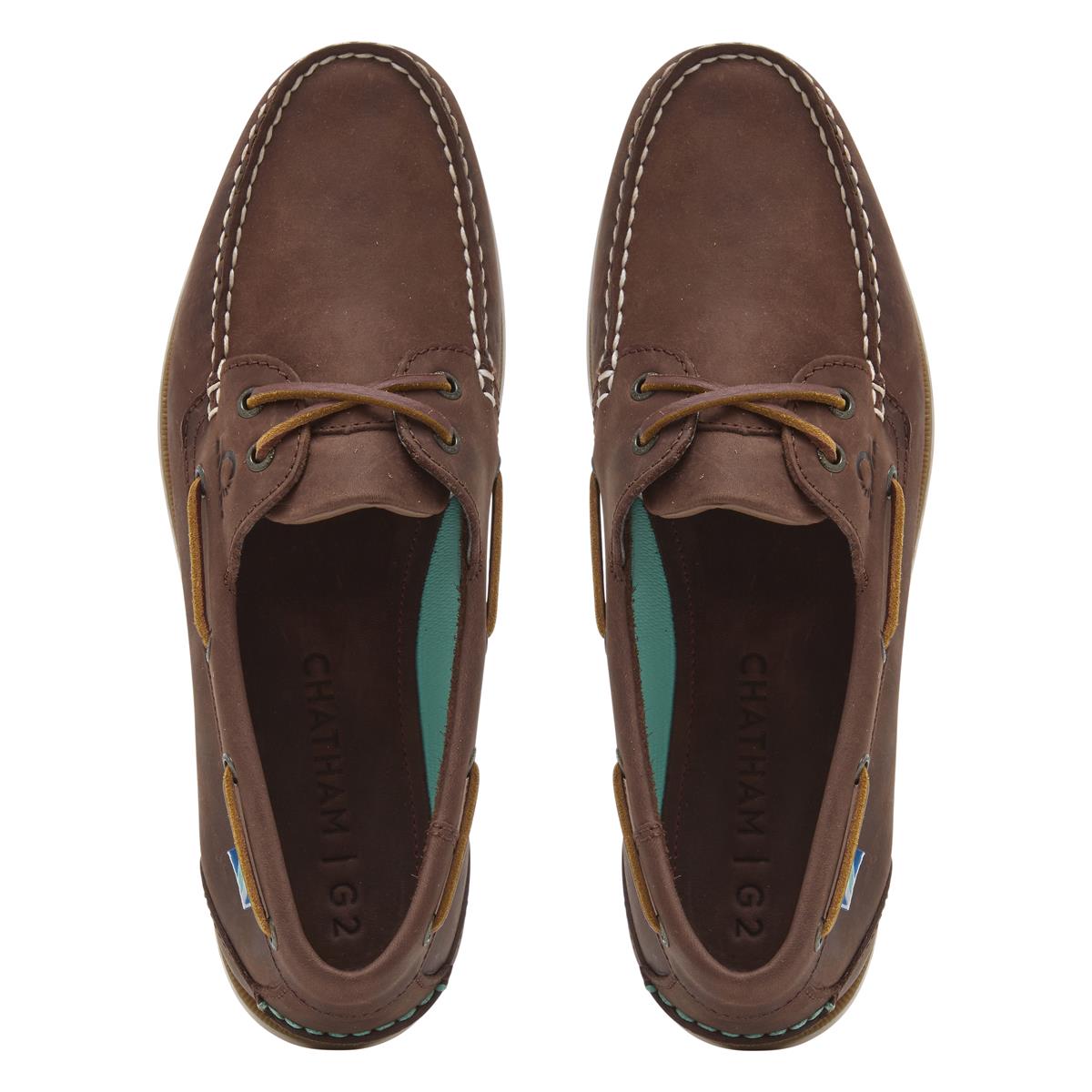 Chocolate Chatham Mens Deck II G2 Deck Shoes Top
