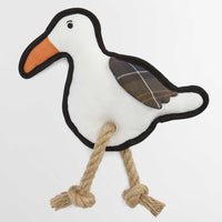 White Barbour Dog Seabird Toy legs