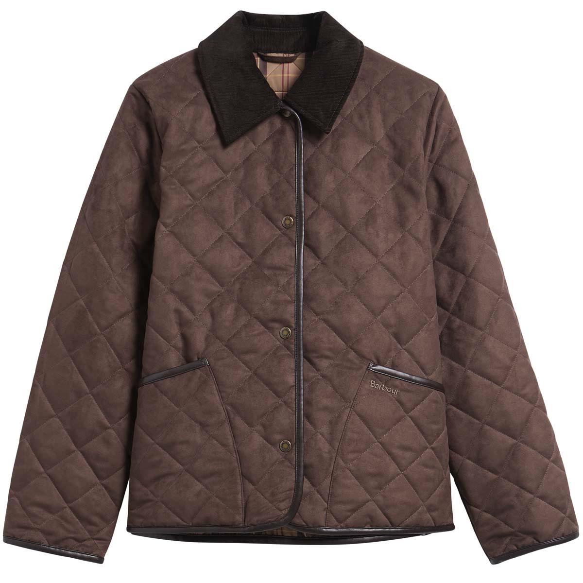 Dark Brown/Muted Barbour Womens Sonya Quilted Jacket