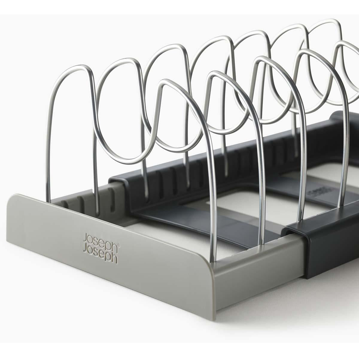 Grey Joseph Joseph DrawerStore Expanding Cookware Organiser DETAIL