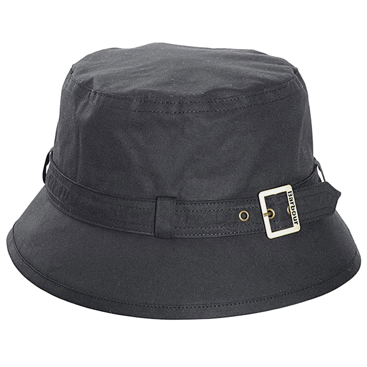 Barbour Womens Kelso Wax Belted Hat Black