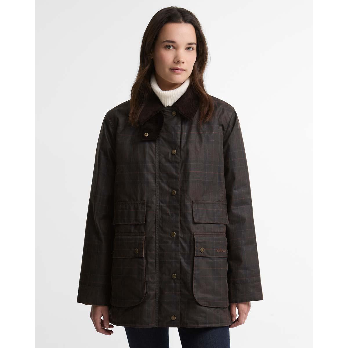 Barbour Womens Modern Checked Border Wax Jacket
