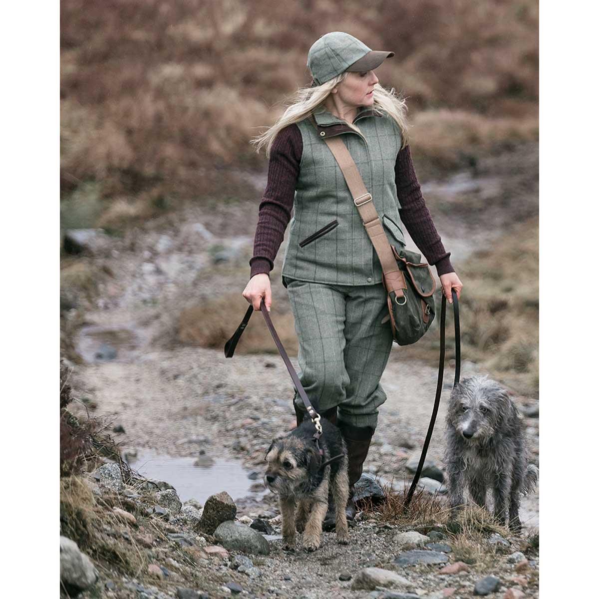 Spring Bracken Hoggs Of Fife Womens Roslin Technical Tweed Waistcoat Lifestyle