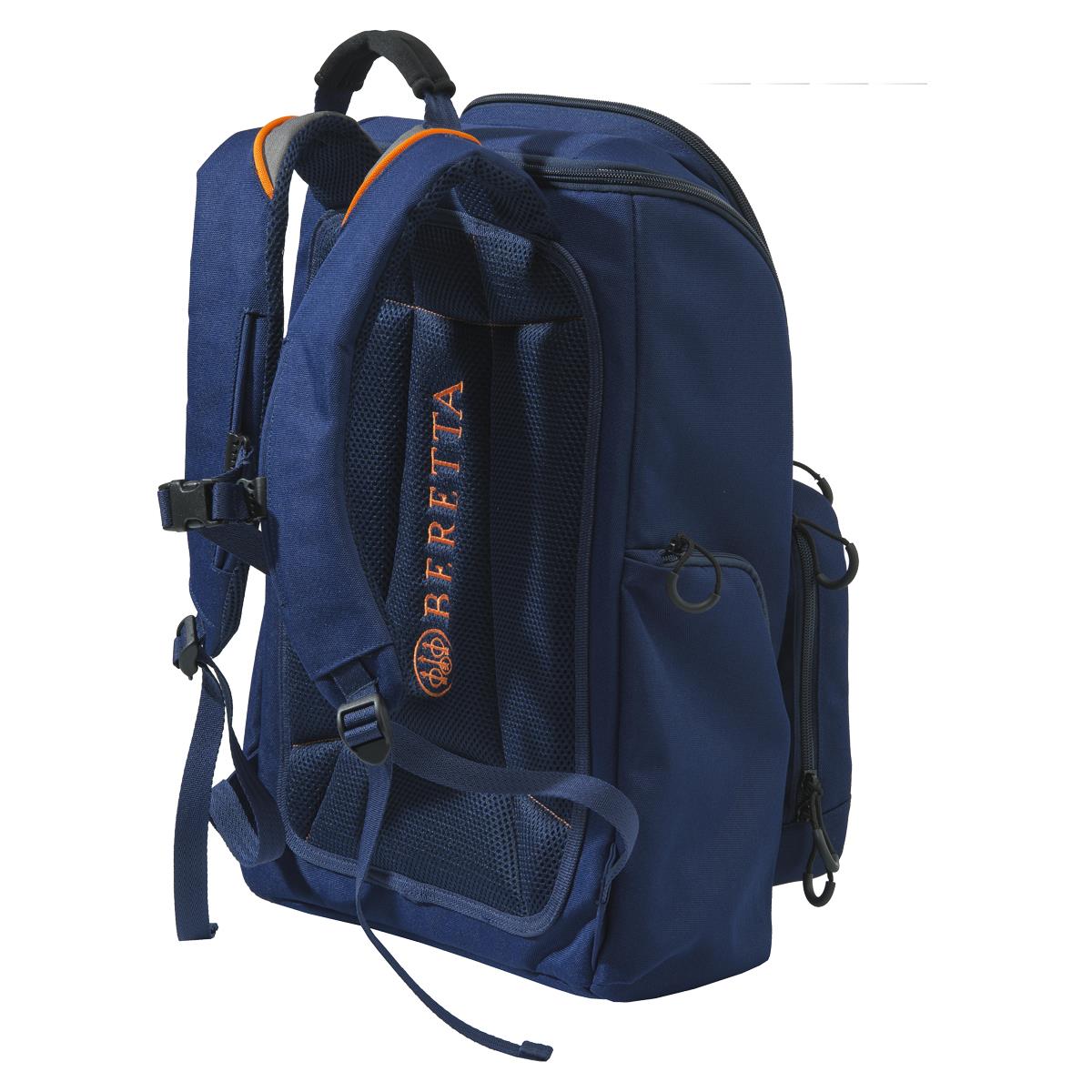 Back of Blue Beretta Uniform Pro EVO Backpack