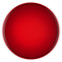 Cerise Le Creuset Stoneware Footed Cake Stand Top View