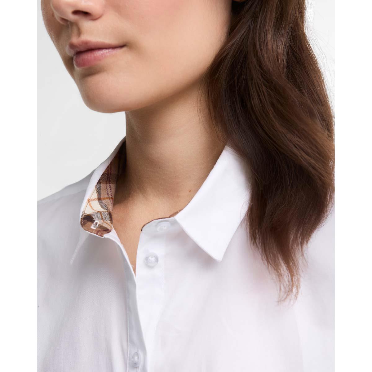 White/Light Muted Tartan COLLAR