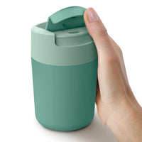 Green Joseph Joseph Sipp Travel Mug 340ml lid