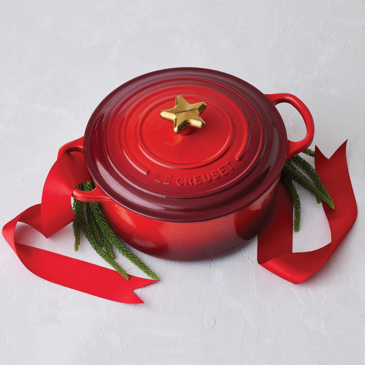 Le Creuset Signature Gold Finish Star Knob 57mm