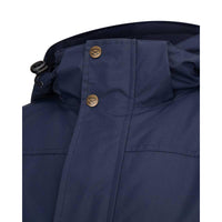 Ink Navy Hoggs Of Fife Mens Walker Long Coat Collar