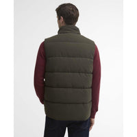 Dark Sage Barbour Mens Lonnen Gilet BACK