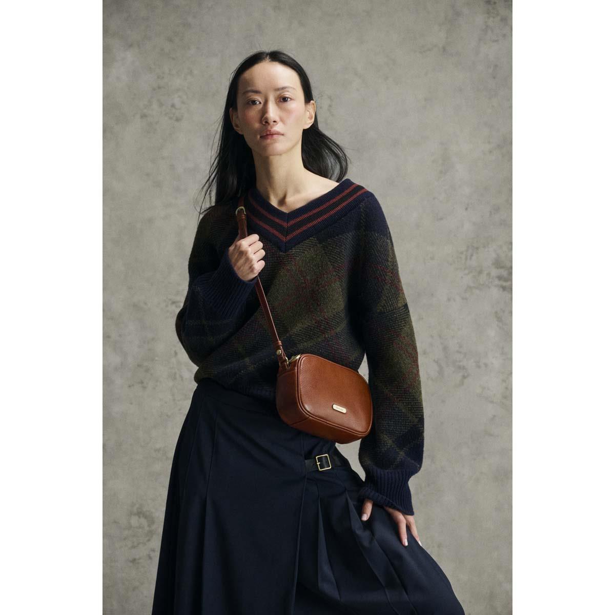 Barbour Womens Daphne Mini Leather Crossbody Bag